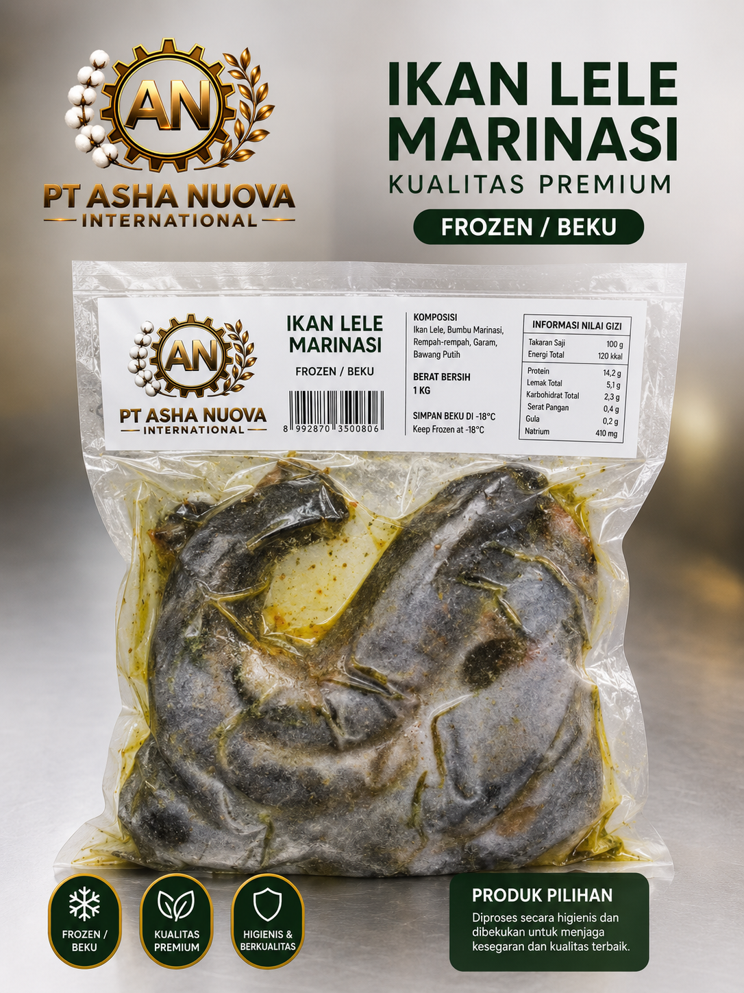 Frozen Marinated Catfish